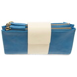 Camryn-Crossbody Wallet/Blue/White