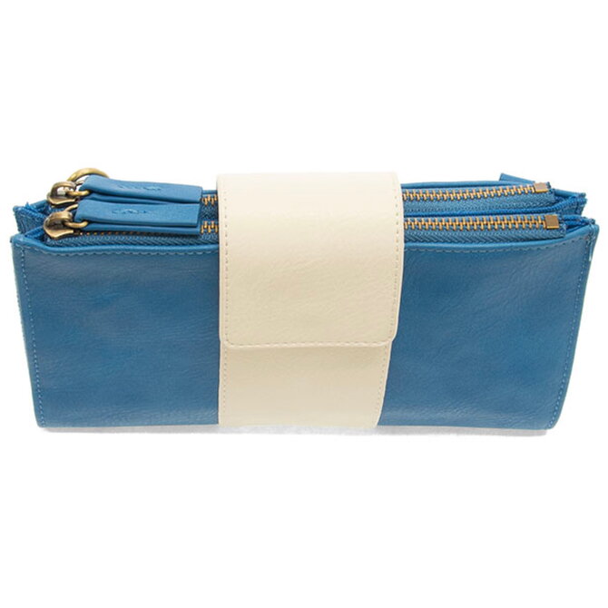 Camryn-Crossbody Wallet/Blue/White