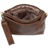 Oakleigh-Wristlet Crossbody/Saddle