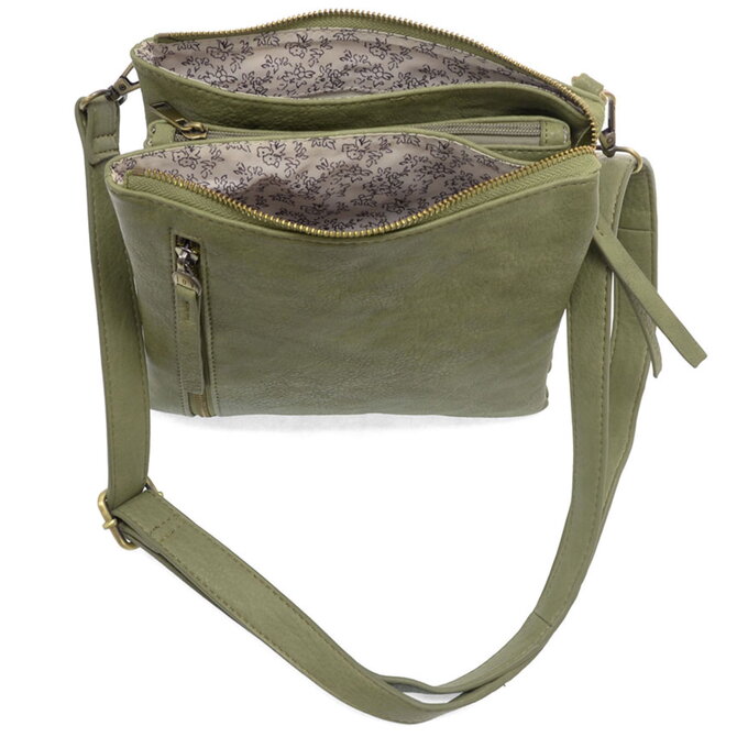Dawn-Multi Pocket Crossbody/Eucalyptus