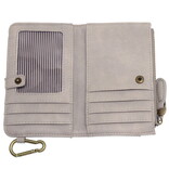 Bobbie-Wallet w/ Carabiner/Grey