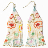 Earring - Delilah Poppies Multi Color Fringe