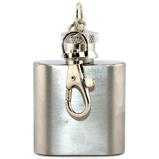 DUTCH AMERICAN IMPORT CO. FLASK W/ CLIP-SQ PP MANITOU