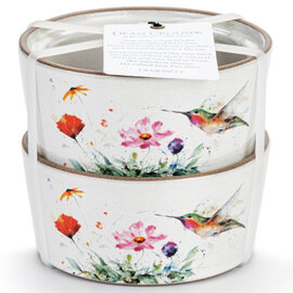 Demdaco/misc Product Ramekins-Hummer/Flowers Set/2