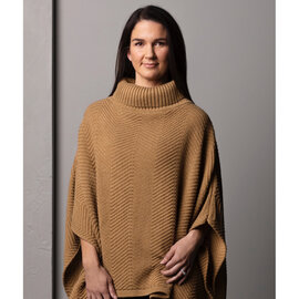 Demdaco/misc Product Poncho-Zig Zag Camel Texture