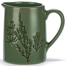 Demdaco/misc Product Pitcher-Mini Green Floral 10oz