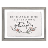 Sincere Surroundings Plaque-Difficult Roads