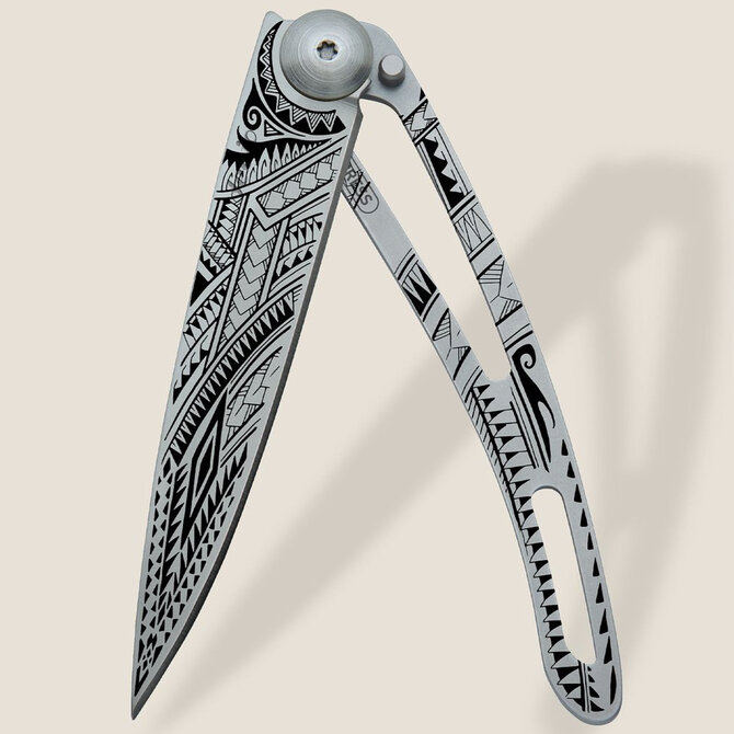 DEEJO KNIFE-TITANIUM/NAKED/SAMOA