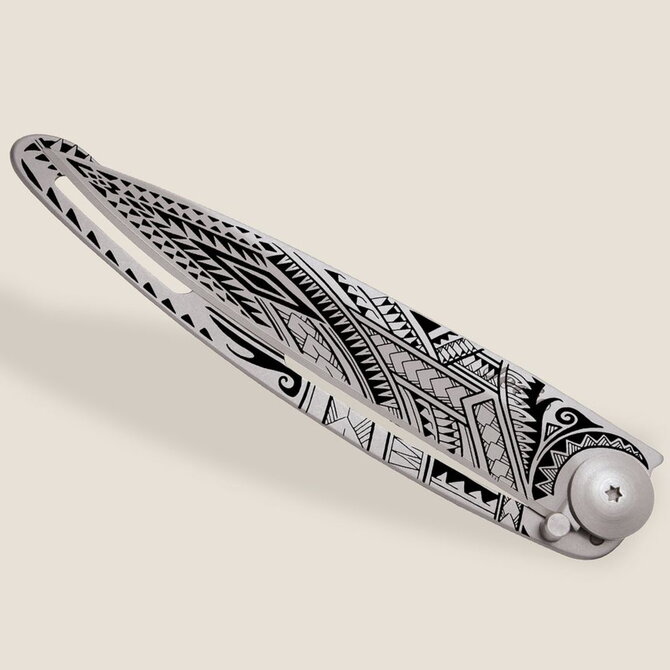 DEEJO KNIFE-TITANIUM/NAKED/SAMOA
