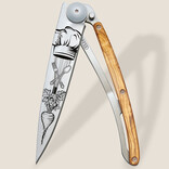 DEEJO KNIFE-OLIVE WD/CHEF