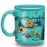 MUG-CAMPING FUN GREEN 21OZ