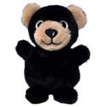 PLUSH-LIL BLK BEAR GLOW EYES