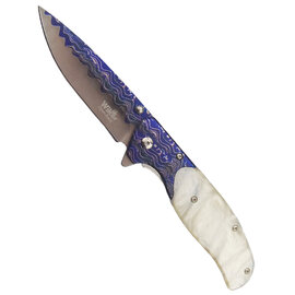 KNIFE-Blue Wave 4"
