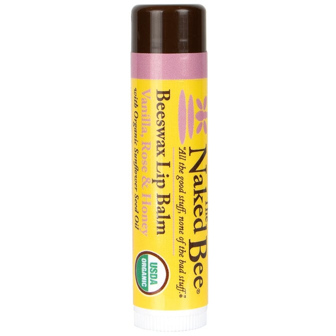 Naked Bee LIPBALM-VANILLA/ROSE/HONEY 1.5OZ