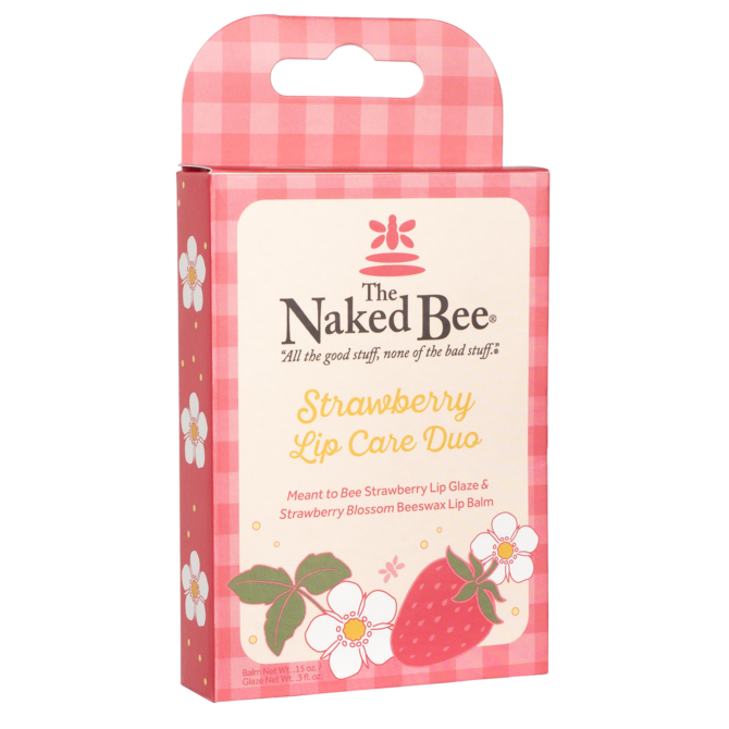 Naked Bee GIFT SET-LIP DUO STRAWBERRY