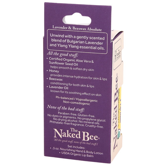 Naked Bee PKT PACK-LAVENDER/BEESWAX