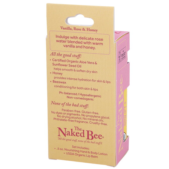 Naked Bee Pocket Pack-Vanilla/Rose/Honey