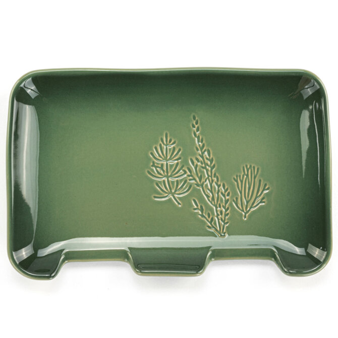 Demdaco/misc Product Spoon Rest-Double Green Floral