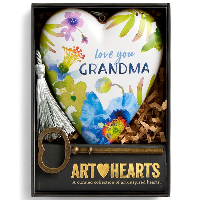 Demdaco/misc Product HEART ART-LOVE YOU GRANDMA