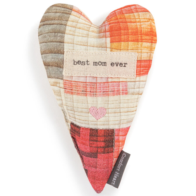 Demdaco/misc Product HEART-FABRIC/BEST MOM EVER