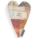 Demdaco/misc Product HEART-FABRIC/FRIENDS ARE A BLESSING