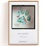 Demdaco/misc Product SUNCATCHER-PAW PRINT TEAL