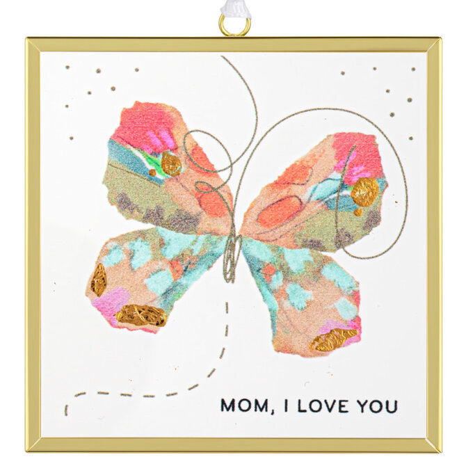 Demdaco/misc Product SUNCATCHER-BFLY/MOM, I LOVE YOU EH