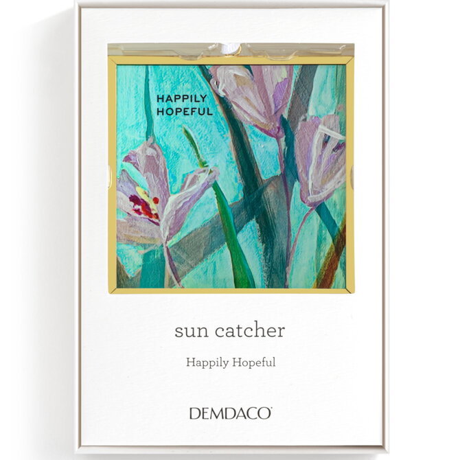 Demdaco/misc Product SUNCATCHER-BFLY/FLORAL HAPPY HOPEFUL EH