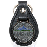 DUTCH AMERICAN IMPORT CO. Keychain-Pikes Peak Manitou Leather