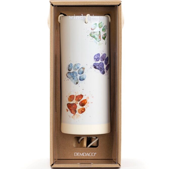 Demdaco/misc Product CHIME-PAW PRINT TEAL