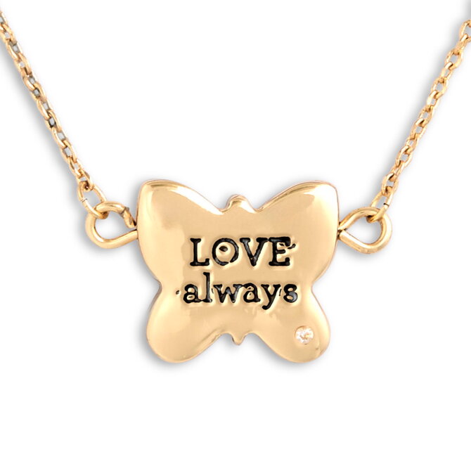 Demdaco/misc Product Necklace-Butterfly/Love Always