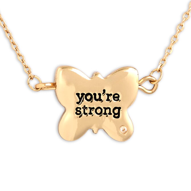 Demdaco/misc Product Necklace-Butterfly/You're Strong