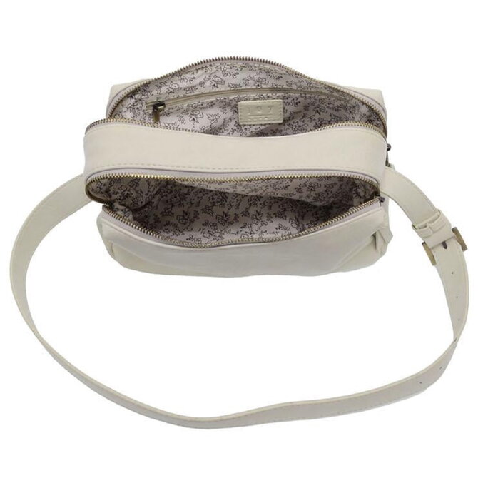 Eloise-Double Zip Shoulder/Powder