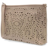 Quinn-Clutch Crossbody/Taupe