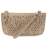 Clutch-Mini Wristlet Crossbody/Taupe
