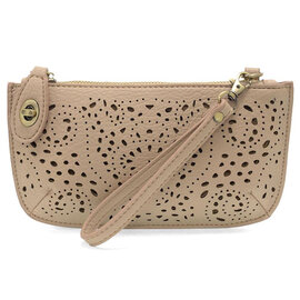 Clutch-Mini Wristlet Crossbody/Taupe