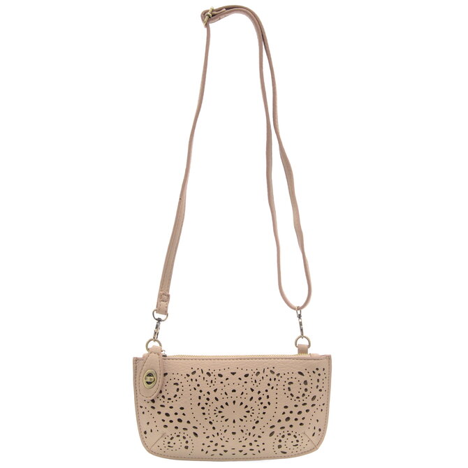 Clutch-Mini Wristlet Crossbody/Taupe