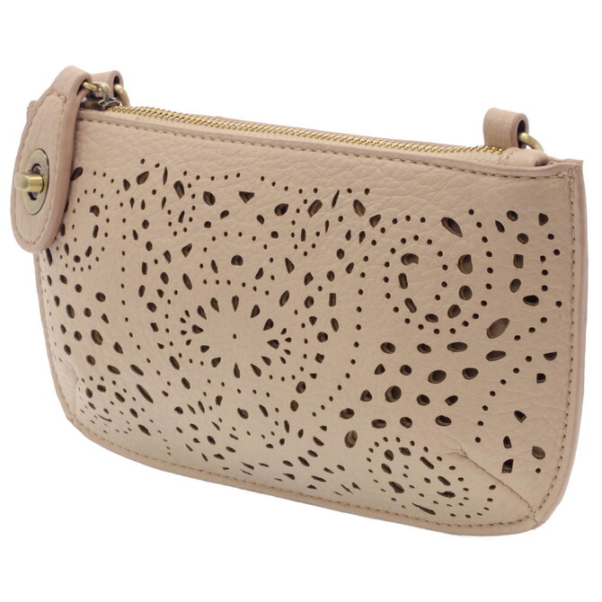 Clutch-Mini Wristlet Crossbody/Taupe