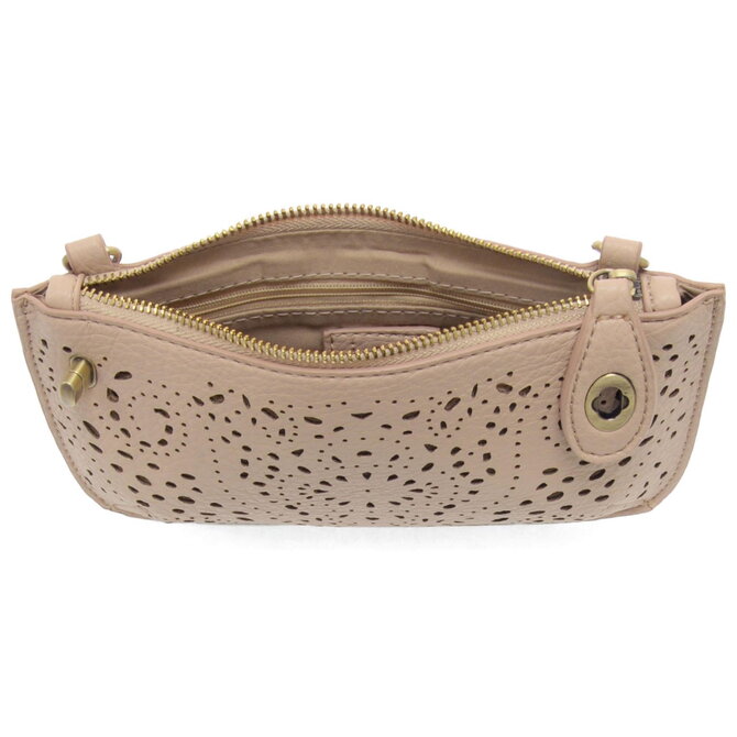 Clutch-Mini Wristlet Crossbody/Taupe