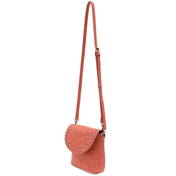 Daisy-Flap Crossbody/Living Coral