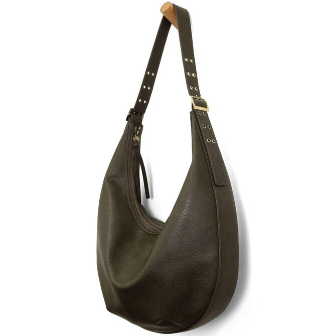 *NADIA-HOBO/DK MOSS/LG