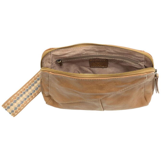 Gigi-Crossbody w/ Wrist Strap/New Tan