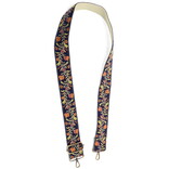GUITAR STRAP-2" NAVY WILD FLOWER