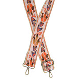 GUITAR  STRAP-2" WHITE BELLFLOWER