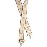 GUITAR STRAP-2" NAT FLORAL BOUQUET