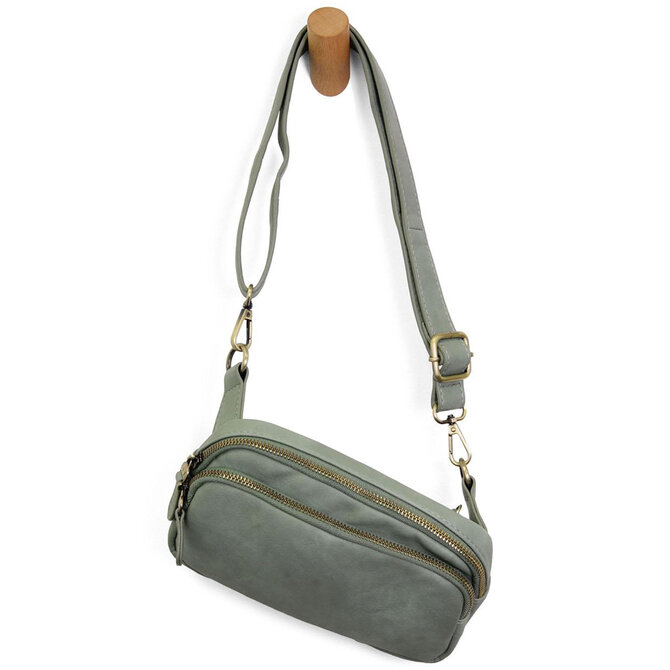 *KYLIE-DBL ZIP SLING/SAGE