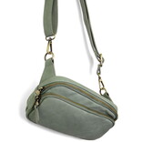*Kylie-Double Zip Sling/Sage