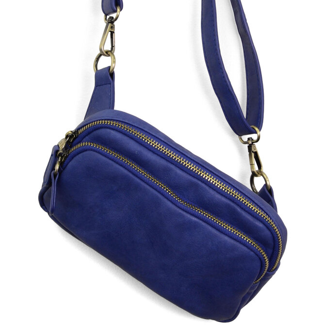 *KYLIE-DBL ZIP SLING/COBALT