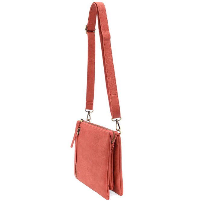 *Dawn-Multi Pocket Crossbody/Coral