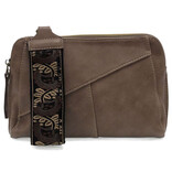 GIGI-CRSBDY W/ WRST STRP/TAUPE